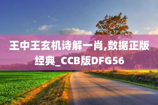 王中王玄机诗解一肖,数据正版经典_CCB版DFG56