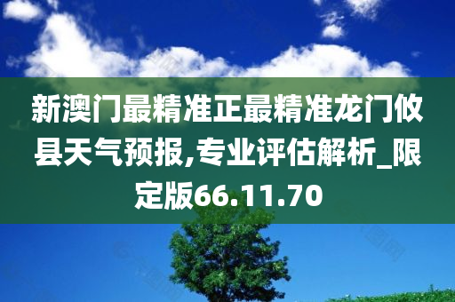 新澳门最精准正最精准龙门攸县天气预报,专业评估解析_限定版66.11.70