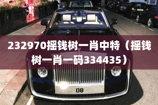 232970摇钱树一肖中特（摇钱树一肖一码334435）