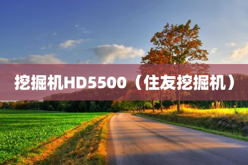 挖掘机HD5500（住友挖掘机）