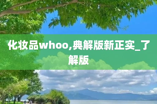 化妆品whoo,典解版新正实_了解版