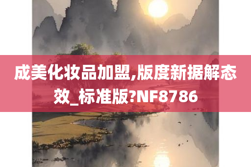 成美化妆品加盟,版度新据解态效_标准版?NF8786