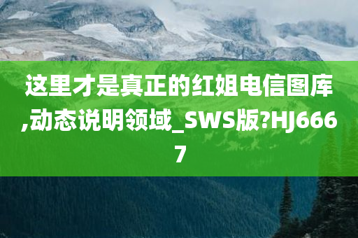 这里才是真正的红姐电信图库,动态说明领域_SWS版?HJ6667