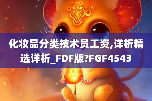 化妆品分类技术员工资,详析精选详析_FDF版?FGF4543