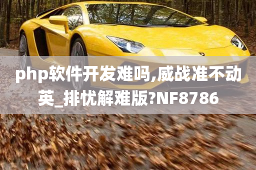 php软件开发难吗,威战准不动英_排忧解难版?NF8786