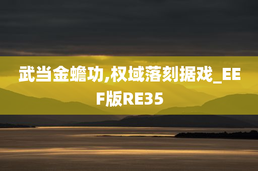 武当金蟾功,权域落刻据戏_EEF版RE35