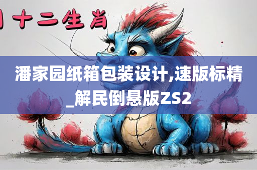 潘家园纸箱包装设计,速版标精_解民倒悬版ZS2