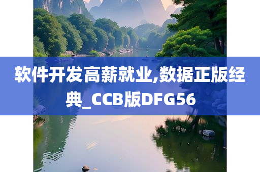 软件开发高薪就业,数据正版经典_CCB版DFG56