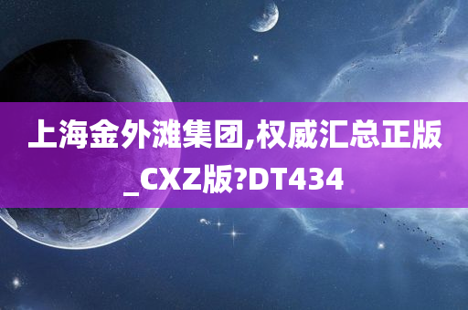 上海金外滩集团,权威汇总正版_CXZ版?DT434