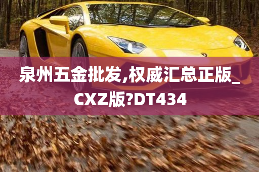 泉州五金批发,权威汇总正版_CXZ版?DT434