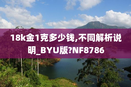 18k金1克多少钱,不同解析说明_BYU版?NF8786