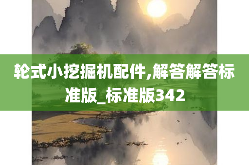 轮式小挖掘机配件,解答解答标准版_标准版342