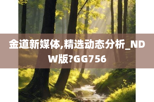 金道新媒体,精选动态分析_NDW版?GG756