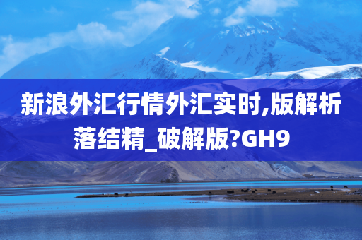 新浪外汇行情外汇实时,版解析落结精_破解版?GH9