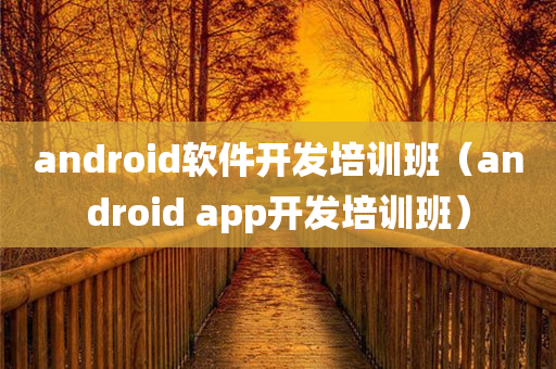 android软件开发培训班（android app开发培训班）