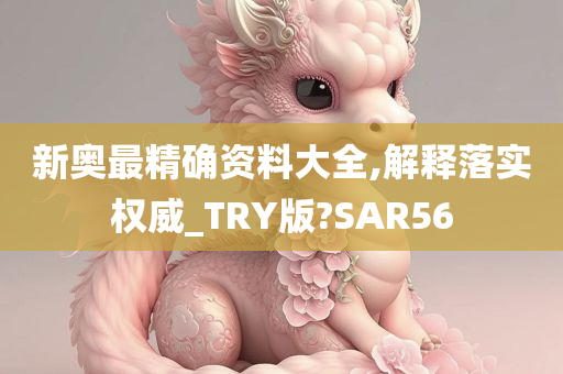 新奥最精确资料大全,解释落实权威_TRY版?SAR56