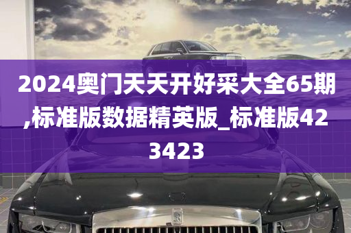 2024奥门天天开好采大全65期,标准版数据精英版_标准版423423