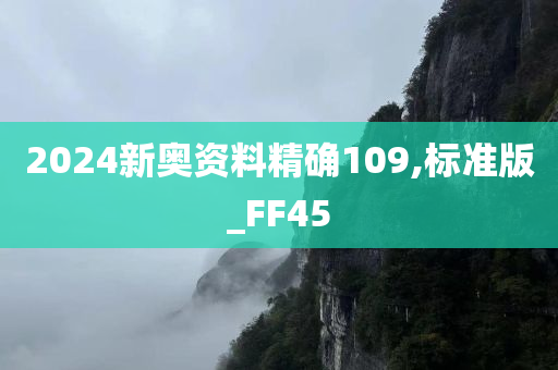 2024新奥资料精确109,标准版_FF45