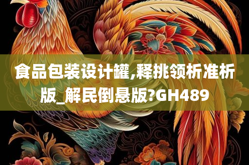 食品包装设计罐,释挑领析准析版_解民倒悬版?GH489