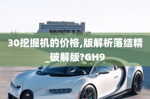 30挖掘机的价格,版解析落结精_破解版?GH9