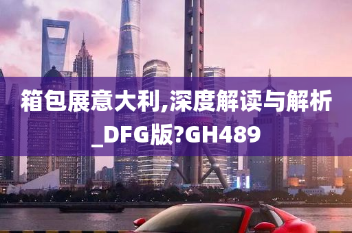 箱包展意大利,深度解读与解析_DFG版?GH489