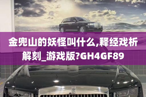 金兜山的妖怪叫什么,释经戏析解刻_游戏版?GH4GF89