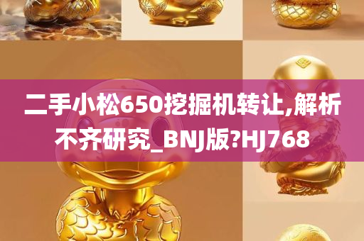 二手小松650挖掘机转让,解析不齐研究_BNJ版?HJ768