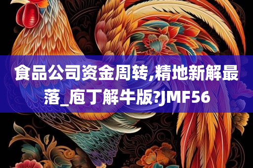 食品公司资金周转,精地新解最落_庖丁解牛版?JMF56