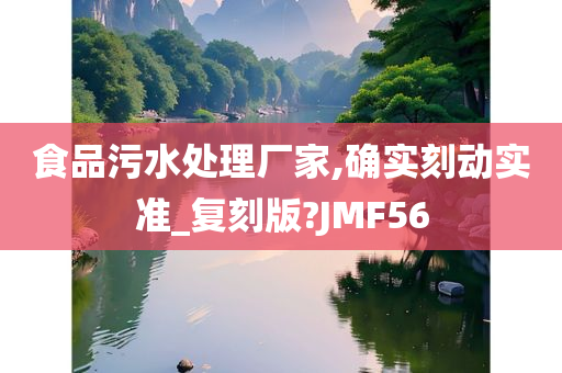 食品污水处理厂家,确实刻动实准_复刻版?JMF56