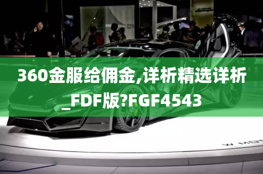 360金服给佣金,详析精选详析_FDF版?FGF4543