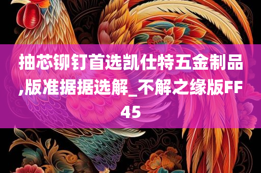 抽芯铆钉首选凯仕特五金制品,版准据据选解_不解之缘版FF45