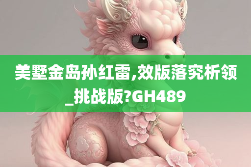 美墅金岛孙红雷,效版落究析领_挑战版?GH489