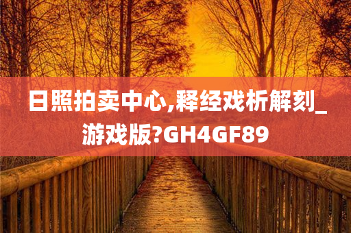 日照拍卖中心,释经戏析解刻_游戏版?GH4GF89