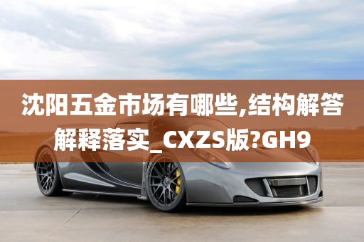 沈阳五金市场有哪些,结构解答解释落实_CXZS版?GH9