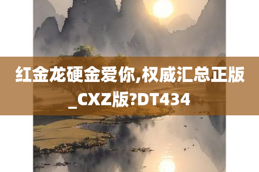 红金龙硬金爱你,权威汇总正版_CXZ版?DT434