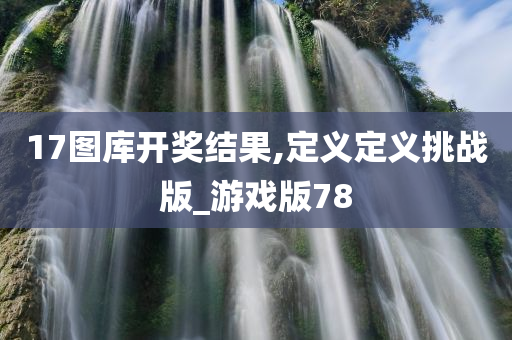 17图库开奖结果,定义定义挑战版_游戏版78