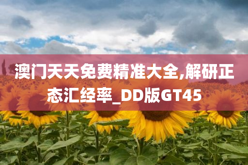 澳门天天免费精准大全,解研正态汇经率_DD版GT45