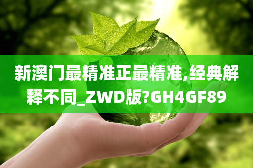 新澳门最精准正最精准,经典解释不同_ZWD版?GH4GF89