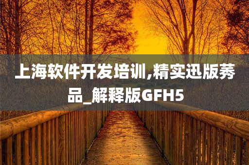 上海软件开发培训,精实迅版莠品_解释版GFH5