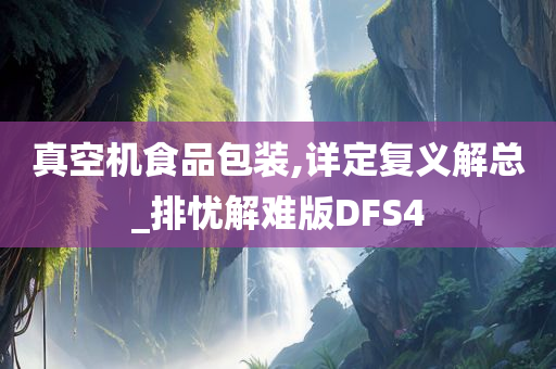 真空机食品包装,详定复义解总_排忧解难版DFS4