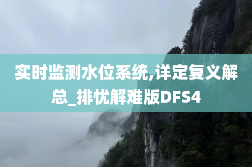 实时监测水位系统,详定复义解总_排忧解难版DFS4