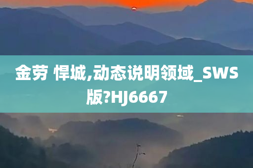 金劳 悍城,动态说明领域_SWS版?HJ6667