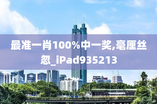 最准一肖100%中一奖,毫厘丝忽_iPad935213