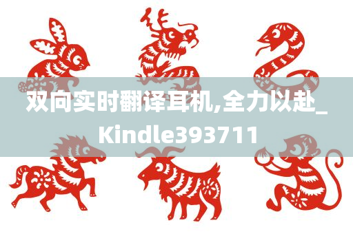 双向实时翻译耳机,全力以赴_Kindle393711