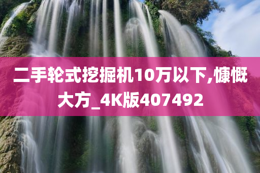 二手轮式挖掘机10万以下,慷慨大方_4K版407492