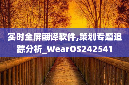 实时全屏翻译软件,策划专题追踪分析_WearOS242541