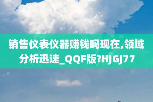 销售仪表仪器赚钱吗现在,领域分析迅速_QQF版?HJGJ77