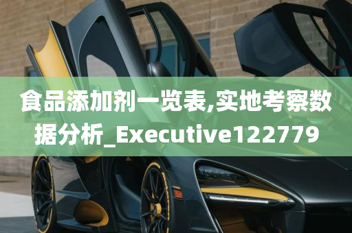 食品添加剂一览表,实地考察数据分析_Executive122779