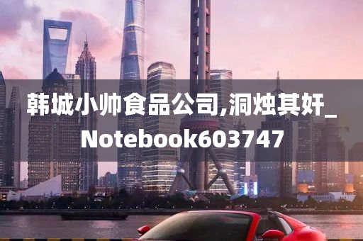 韩城小帅食品公司,洞烛其奸_Notebook603747