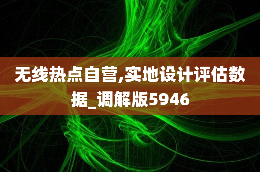 无线热点自营,实地设计评估数据_调解版5946